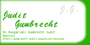 judit gumbrecht business card